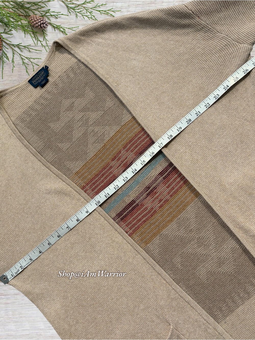 Pendleton Southwestern Geometric Long Cardigan Duster Sweater *shop@iAmWarrior - Picture 7 of 12